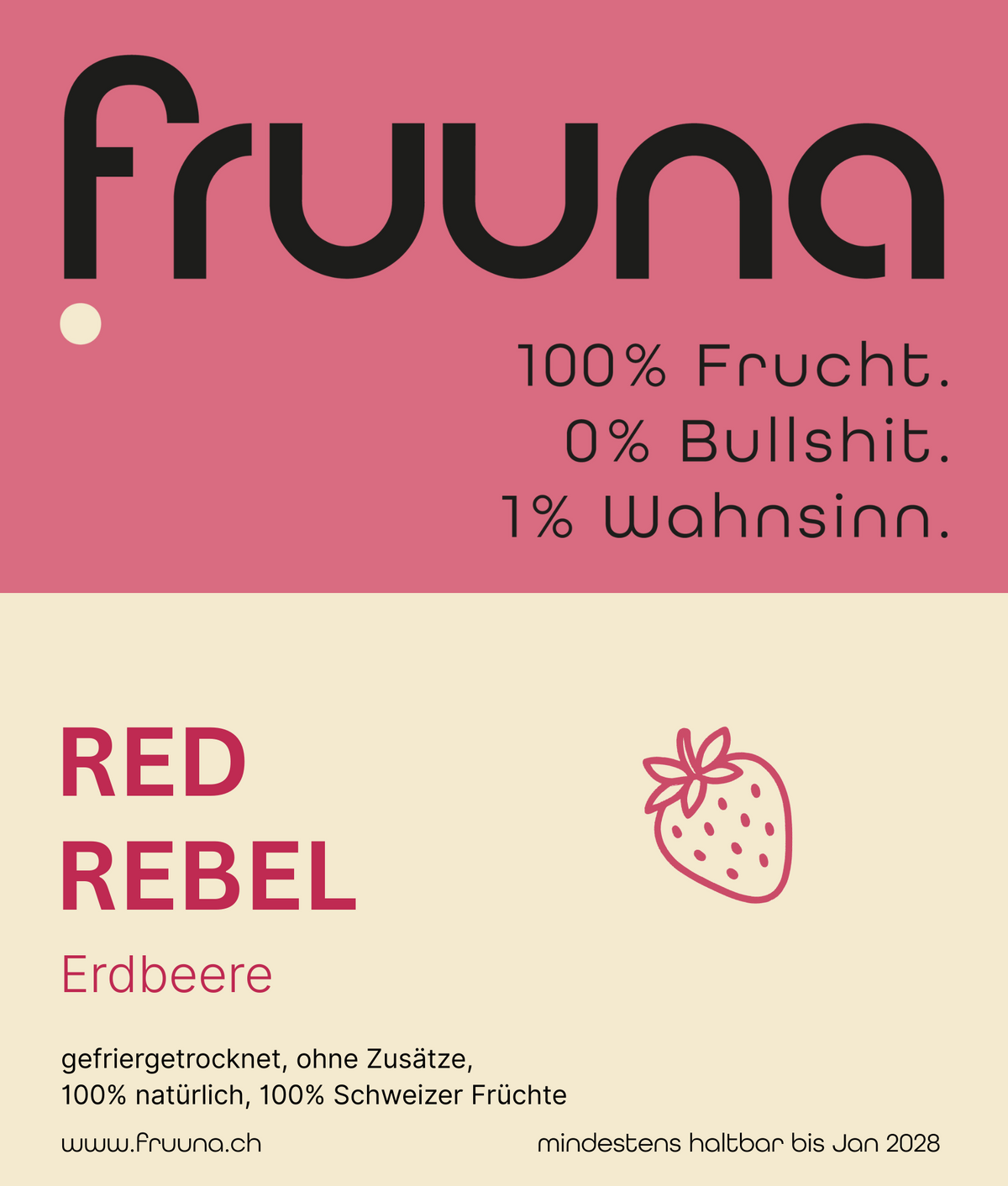 Erdbeeren gefriergetrocknet, 60g