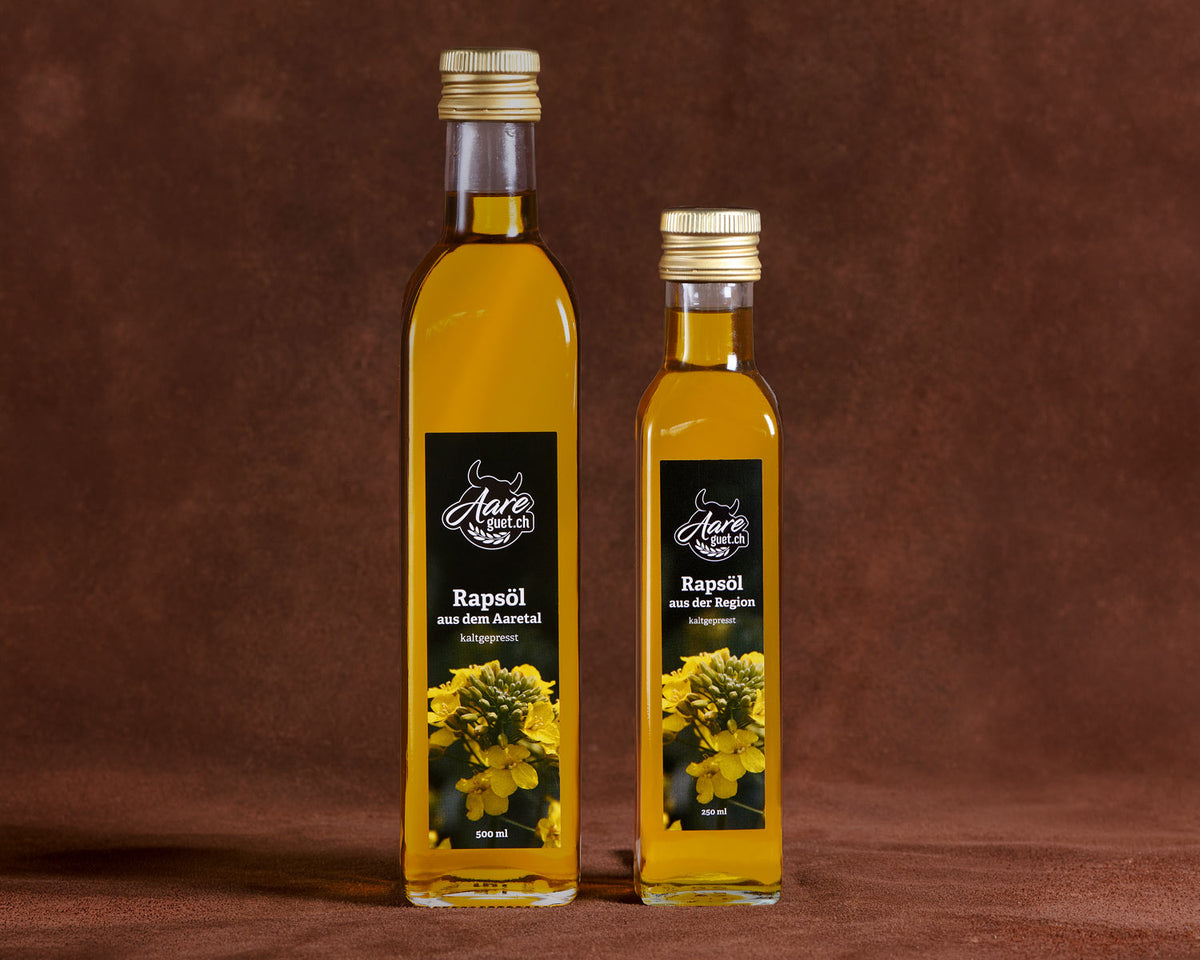 Aareguet Rapsöl, kaltgepresst und ungefiltert, 500 ml