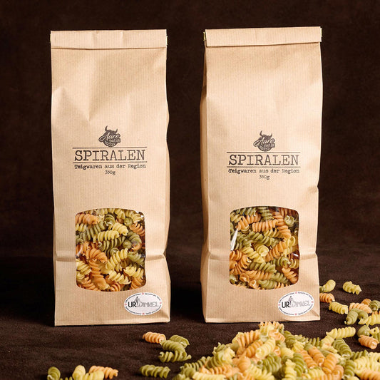 Aareguet UrDinkel Spiralen dreifarbig 350 g