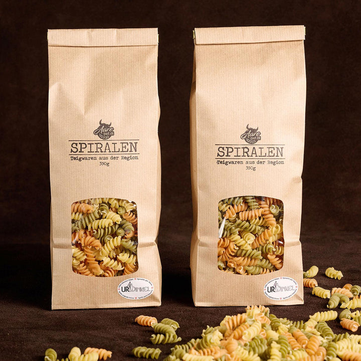 UrDinkel-Spiralen – dreifarbig, 350 g
